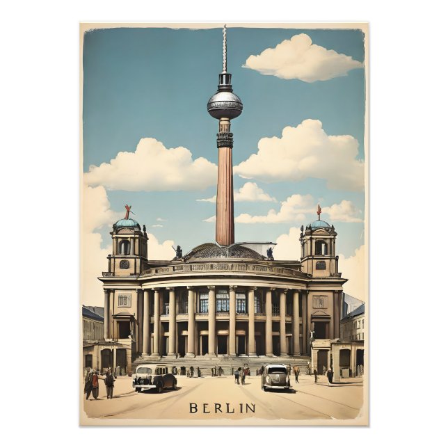 Poster vintage de Berlin (Devant)