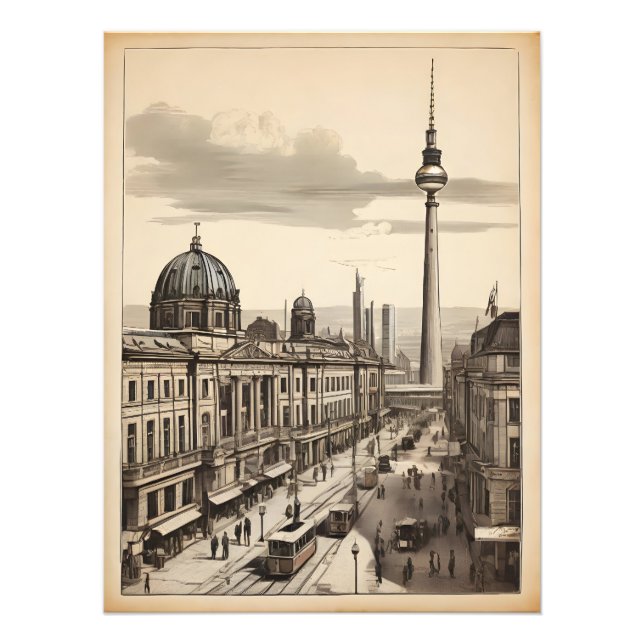 Poster vintage de Berlin (Devant)
