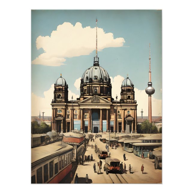 Poster vintage de Berlin (Devant)