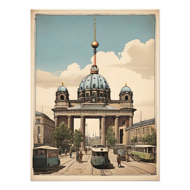 Poster vintage de Berlin (Devant)