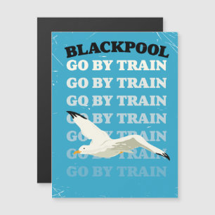 Poster vintage de Blackpool en bord de mer