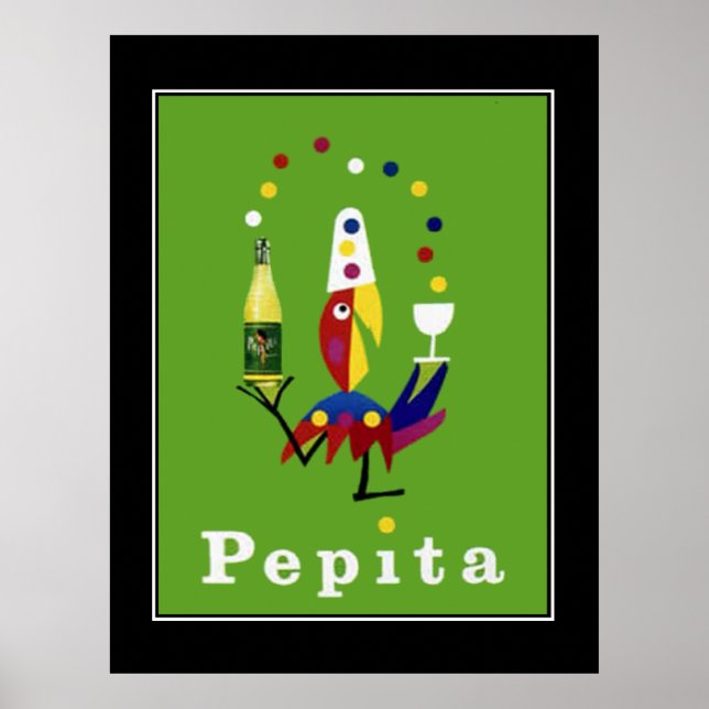 Poster vintage de boisson Pepita (Devant)