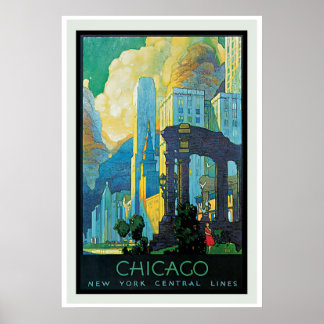 Poster vintage de Chicago