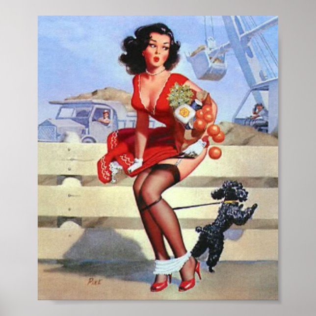 Poster vintage de construction (Devant)