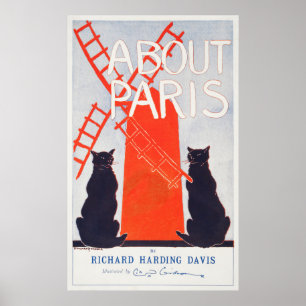 Poster vintage de couverture du livre