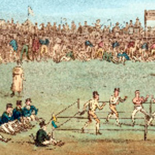 Poster vintage de la boîte à ongles des années 180