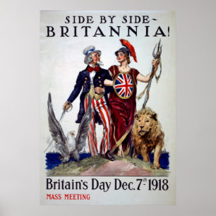 Poster vintage de la Journée britannique