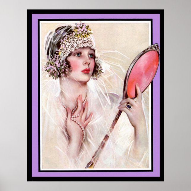 Poster vintage de la mariée imprimer (Devant)