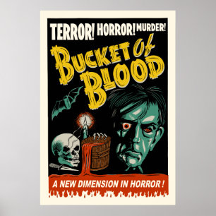 Poster vintage de l'émission Spoket of Blood