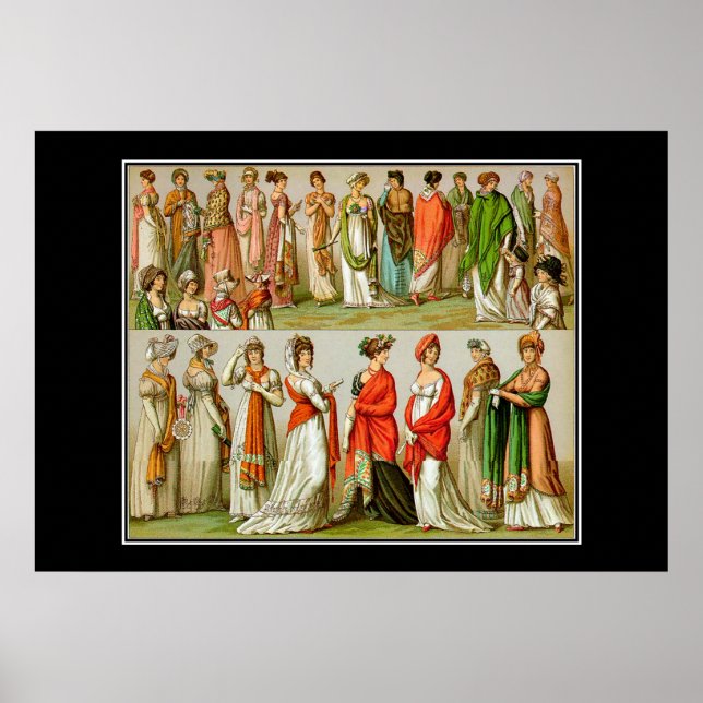 Poster vintage de mode français (Devant)