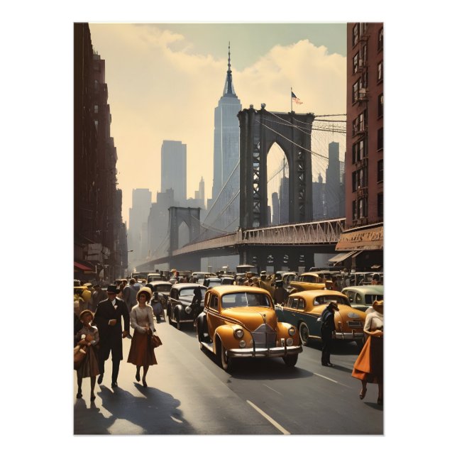 Poster vintage de New York (Devant)