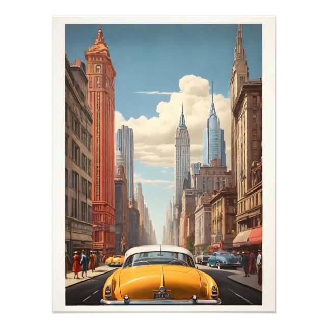 Poster vintage de New York (Devant)