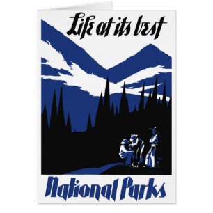 Poster vintage de parcs nationaux des Etats-Unis