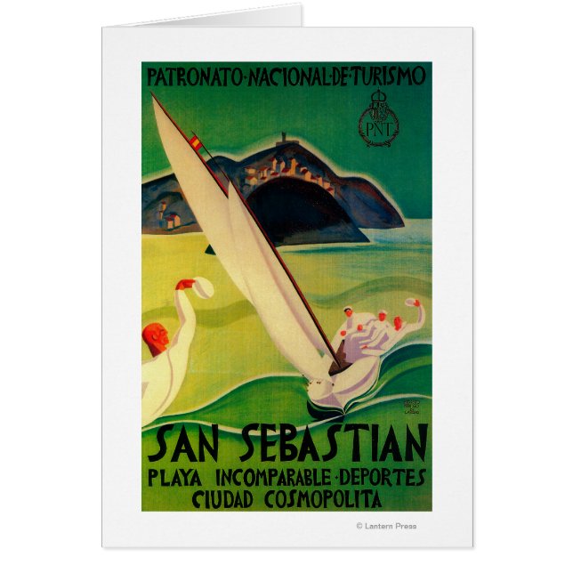 Poster Vintage de Saint-SébastienEurope (Devant)