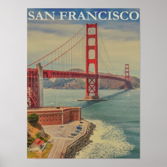 Poster vintage de San Francisco (Devant)