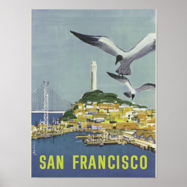 Poster vintage de San Francisco (Devant)