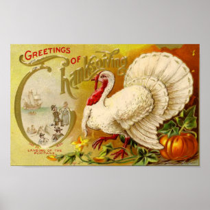 Poster vintage de Thanksgiving