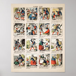 Poster vintage Déplaisant Père Flog