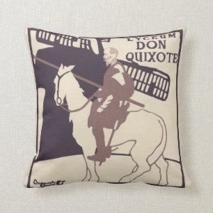 Poster vintage 'Don Quixote de coussin