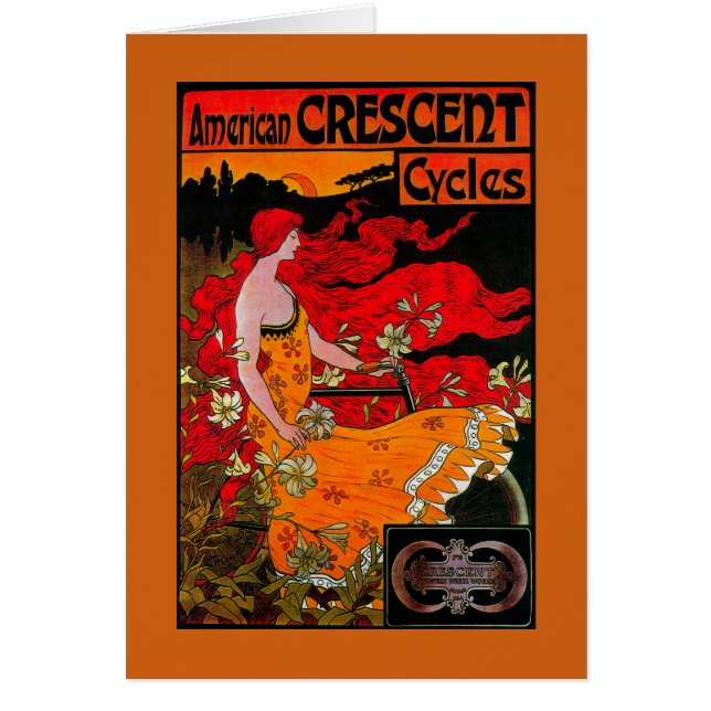 Poster Vintage du Croissant AméricainEurope (Devant)