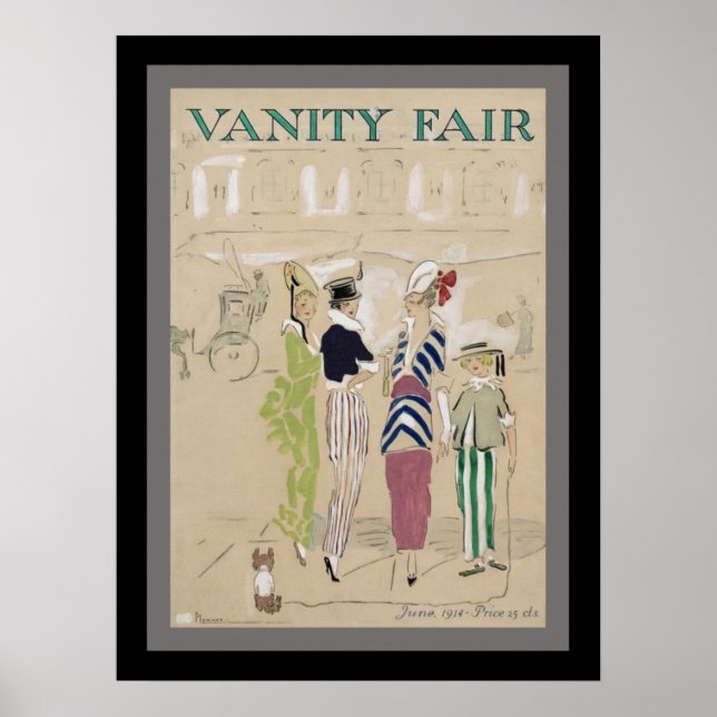 Poster vintage du Salon de la vanité 1914 (Devant)