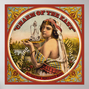 Poster vintage du tabac