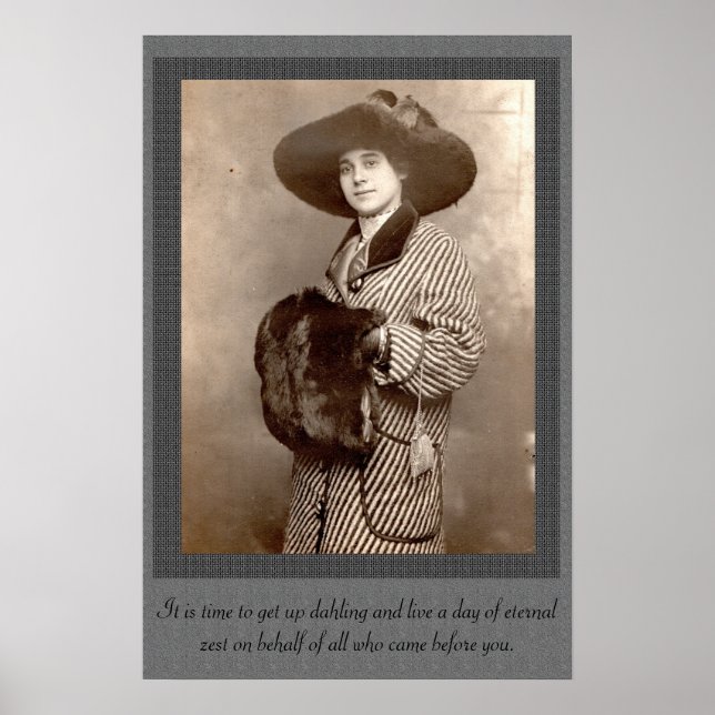 Poster vintage du zeste éternel 18x24 (Devant)