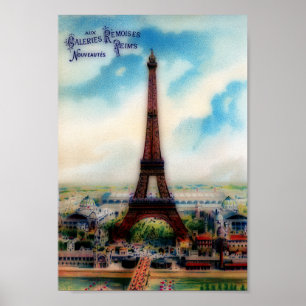 Poster Vintage Eiffel Tower