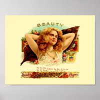 Poster vintage Étiquette au cigare