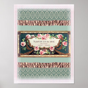 Poster vintage Étiquette de parfums
