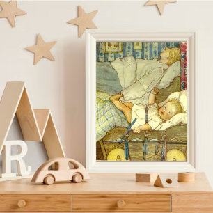 Poster vintage Fairytale Baby Art Else Wenz Vietor