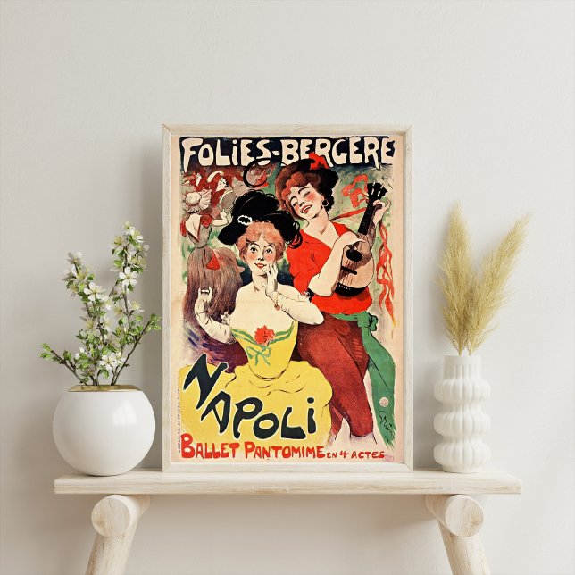 Poster vintage Folies-Bergère "Napoli" (Créateur téléchargé)