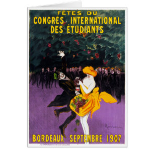 Poster vintage français 1907 restauré