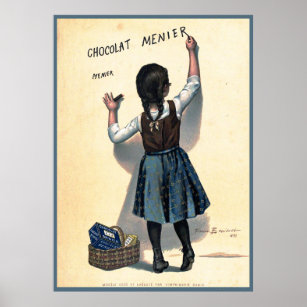 Poster vintage Français Chocolat