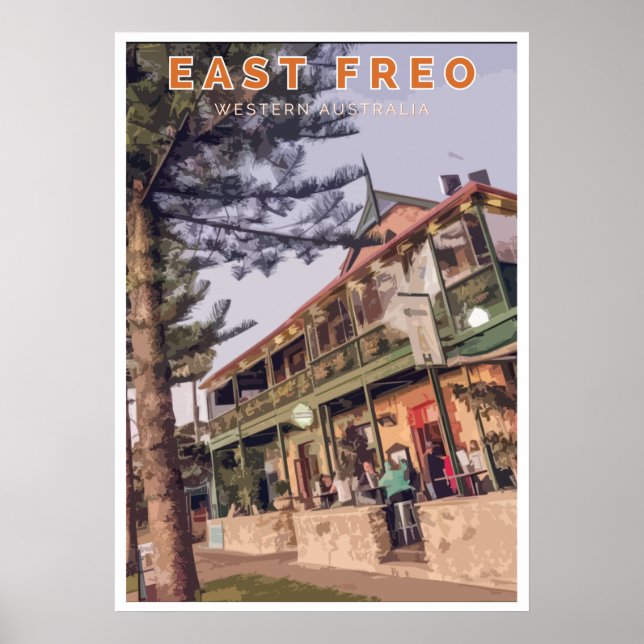 Poster vintage - Fremantle, Australie occidentale (Devant)