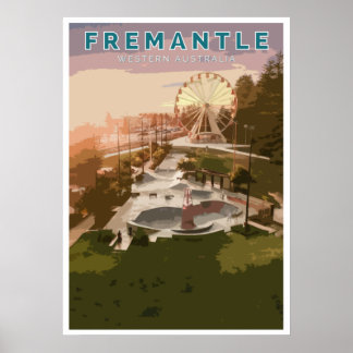 Poster vintage - Fremantle, Australie occidentale