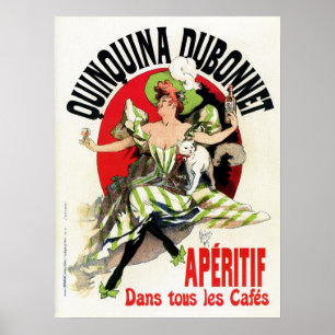 Poster Vintage French belle epoque apéritif ad