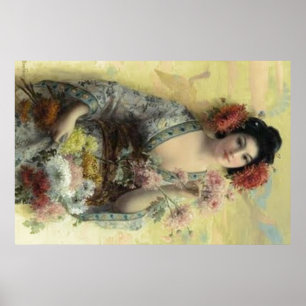 Poster vintage Geisha