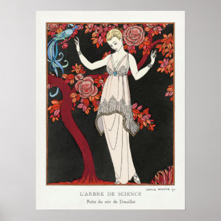 Poster vintage, George Barbier, vendeur principal
