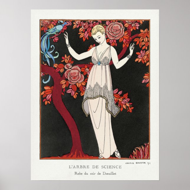 Poster vintage, George Barbier, vendeur principal (Devant)