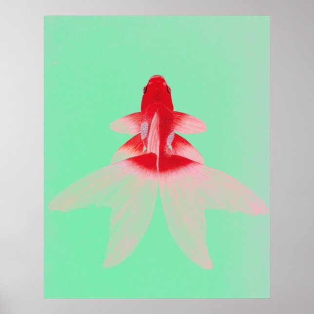 Poster vintage Gold Fish Wallart (Devant)