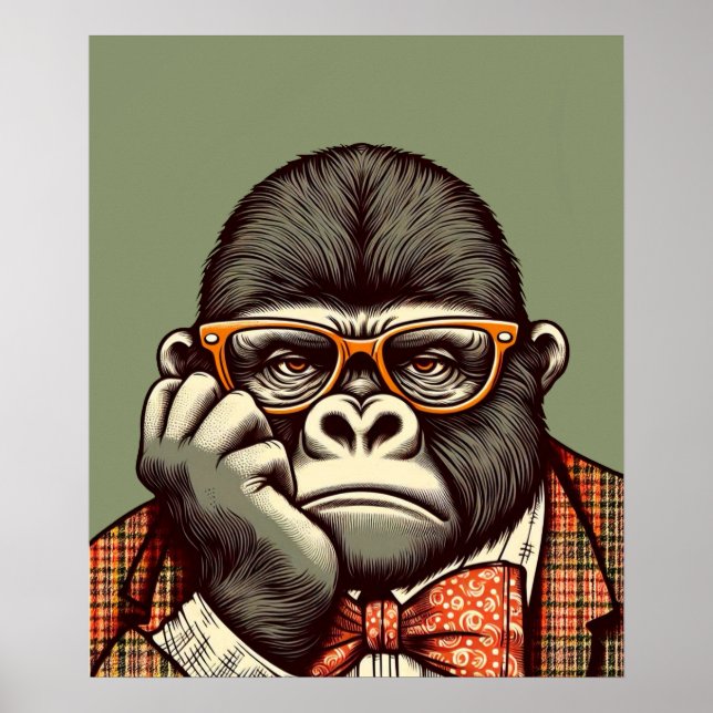 Poster vintage “Gorille“ (Devant)