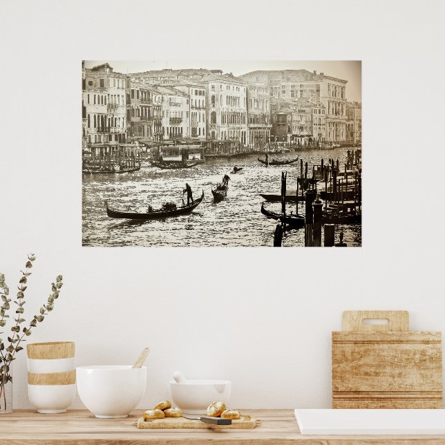 Poster vintage GRAND CANAL (Cuisine)