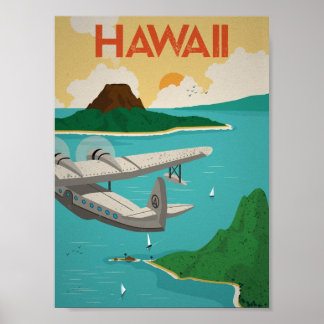Poster vintage Hawaï
