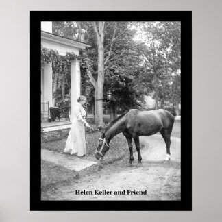 Poster vintage Hellen Keller IMPRIMER