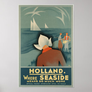 Poster vintage Holland Travel
