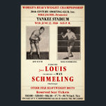 Poster vintage Joe Lewis contre Max Schmeling<br><div class="desc">Vintage de haute qualité Joe Lewis vs Max Schmeling poster art.</div>