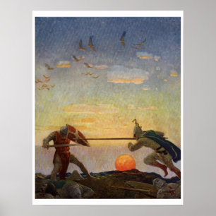 Poster vintage King Arthur Series 3 Art