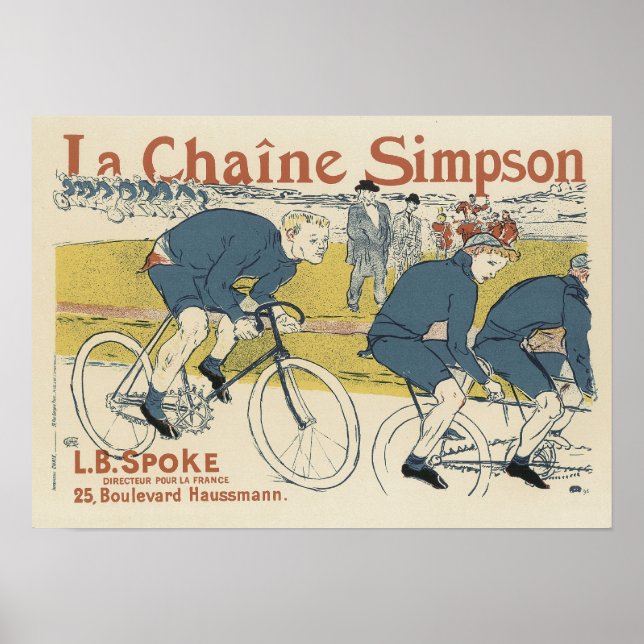 Poster Vintage La Chaine Simpson (Devant)