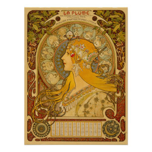 Poster vintage La Plume